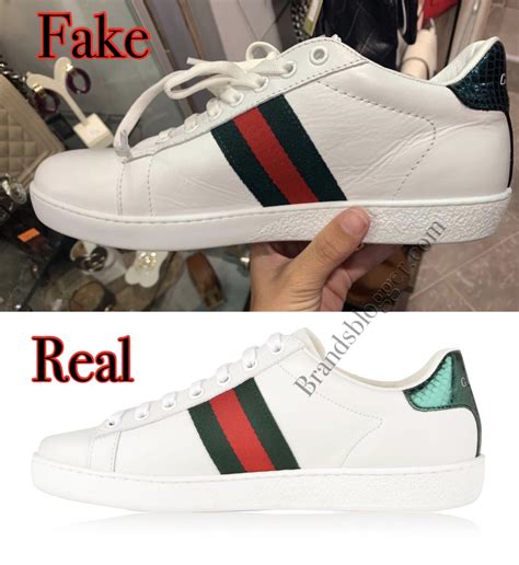 gucci tennis shoes real vs fake|Gucci first copy shoes.